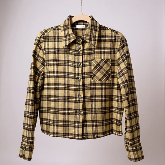 Mochi Tartan Camicia Cropped